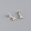 925 Sterling Silver with Synthetic Opal Cartilage Earrings FS-WG3DFDB-09-1