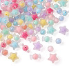 Beadthoven 120Pcs 3 Style Transparent Acrylic Beads TACR-BT0001-03-13