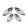 4Pcs 4 Styles Transparent Epoxy Resin Pendants RESI-B032-01B-1