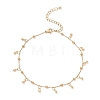 304 Stainless Steel Satellite Chains Anklets AJEW-AN00690-2