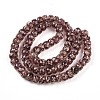 Luminous Handmade Gold Foil Glass Beads Strands FOIL-N029-02A-02-3