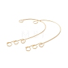 316 Stainless Steel Ear Cuff Findings Ion Plating(IP) X-STAS-H148-01G-3