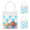 Rectangle Transparent Printed PVC Plastic Gift Tote Bags ABAG-TADJ0002-002F-2