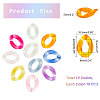 400Pcs 10 Colors Acrylic Linking Rings FIND-DC0001-44-2