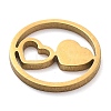 304 Stainless Steel Charms STAS-R003-01G-08-2