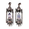 Natural Fluorite Faceted Pointed Bullet Shaped Big Pendants G-P613-01R-03-1