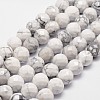 Natural Howlite Beads Strands G-G736-25-8mm-1