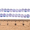 Electroplate Transparent Glass Beads Strands EGLA-Q132-4MM-A03-4