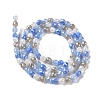Electroplated Glass Beads Strands GLAA-B013-01H-2
