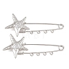 Starfish & Vortex 304 Stainless Steel Safety Pins Brooch Findings SA-CBA098D-16A-P04-1