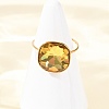 304 Stainless Steel with Glass Cuff Rings for Women RJEW-K309-41B-3