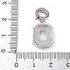 Brass Micro Pave Cubic Zirconia Pendants LS-KK-K413-08P-3
