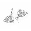Non-Tarnish 304 Stainless Steel Sailor's Knot Dangle Earrings for Women LS-EJEW-P222-06P-2