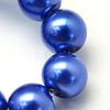 Baking Painted Pearlized Glass Pearl Round Bead Strands X-HY-Q003-4mm-28-3
