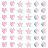 120Pcs 3 Styles Crackle Opaque Acrylic Beads OACR-TA0004-77-2