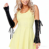 Polyamide Long Fingerless Gloves for Bride AJEW-CN0007-19-5