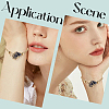 6Pcs Brass Braided Macrame Pouch Empty Stone Holder Bracelet Making BJEW-SC0001-73-5