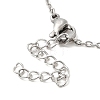 306 Stainless Steel Pendant Necklace for Women NJEW-Q772-01P-03-3