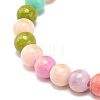 Natural Jade Beaded Stretch Kids Bracelets BJEW-JB07789-01-5