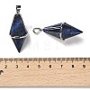 Natural Lapis Lazuli Pointed Pendants G-F763-04P-07-3