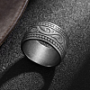 Titanium Steel Totem Finger Rings for Men WGDF4AB-68-1