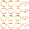 20Pcs Brass Locking Jump Rings KK-BBC0023-10C-7