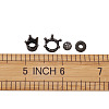 Brass Micro Pave Clear Grade Cubic Zirconia Beads ZIRC-TA0001-11B-8