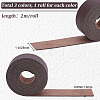3 Rolls 3 Colors Flat PU Leather Cord LC-GF0001-15A-2