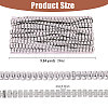 Rectangle Plastic Beaded Trimming DIY-WH0656-36A-2