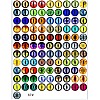 Printed Transparent Glass Cabochons GL-CBAA22A-01-2