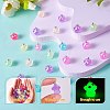 64Pcs 8 Colors Translucent Resin Pendant Colorful Night Glow Small Mushroom Pendant Creative Jewelry Accessories JX857A-6