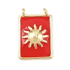 Brass Enamel Pendants KK-L251-01G-D01-1