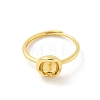 Brass Open Cuff Ring Settings KK-G518-10G-04-2