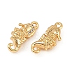 Ocean Theme Brass Micro Pave Cubic Zirconia Charms KK-F902-08B-G-2