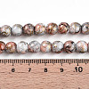 Baking Painted Glass Beads Strands DGLA-N003-8mm-B05-5