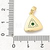 Brass Micro Pave Cubic Zirconia Pendents KK-M303-02G-11-3