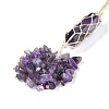 Natural Amethyst Reiki Healing Wall Hanging Pendant HJEW-C005-01C-2