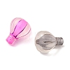 Spray Painted Transparent Acrylic Beads OACR-H054-14-2