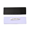 Plastic Blank Name Badge ID Tag with Iron Pins KY-D024-01A-1