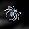 Spider Rhinestone Brooch Pin PW-WG044BC-02-1