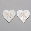 Natural Freshwater Shell Pendants X-SHEL-R021-14-2