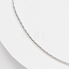 925 Sterling Silver Cardano Chain Anklet AJEW-Z029-16P-3
