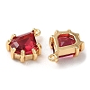 Real 18K Gold Plated Brass Micro Pave Cubic Zirconia Charms KK-Q779-08G-05-2