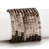 Gradient Color Natural Smoky Quartz Beads Strands G-Z106-A05-4mm-01-2