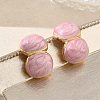 304 Stainless Steel Enamel Stud Earrings SA-CBA2696-32G-01-2