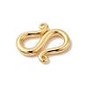 Brass S-Hook Clasps KK-P340-47G-2