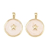 Brass Enamel Pendants KK-Q283-057G-NR-1