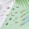 48Pcs 3 Colors Zinc Alloy Cord Ends FIND-PH0023-60A-4