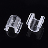 Transparent AS Plastic Base Buckle Hair Findings FIND-T064-004B-01A-3