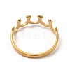 304 Stainless Steel Horseshoe Finger Ring for Women RJEW-K239-08G-2